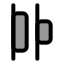 Alignhorizontaldistributestart icon with duotone standard style