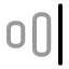Alignhorizontaljustifyend icon with twotone rounded style