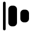 Alignhorizontaljustifystart icon with solid rounded style