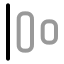 Alignhorizontaljustifystart icon with twotone rounded style