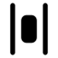 Alignhorizontalspacearound icon with solid standard style