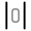 Alignhorizontalspacearound icon with twotone rounded style