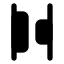 Alignhorizontalspacebetween icon with solid standard style
