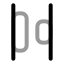 Alignhorizontalspacebetween icon with twotone rounded style