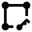 Alignkeyobject icon with solid sharp style