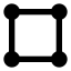 Alignselection icon with solid sharp style