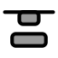 Alignverticaljustifystart icon with duotone standard style