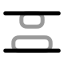 Alignverticalspacebetween icon with twotone rounded style