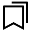 Allbookmark icon with stroke sharp style