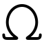 Alphabetgreek icon with stroke rounded style