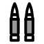 Ammo icon with duotone rounded style