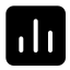 Analytics icon with solid standard style