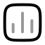 Analytics icon with twotone rounded style