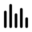 Analytics icon with solid rounded style