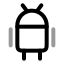 Android icon with twotone rounded style