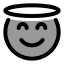 Angel icon with duotone rounded style