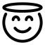 Angel icon with stroke standard style