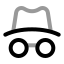 Anonymous icon with twotone rounded style