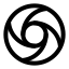 Aperture icon with stroke standard style