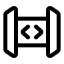 Apigateway icon with stroke rounded style