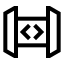 Apigateway icon with stroke sharp style
