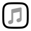 Applemusic icon with twotone rounded style