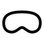 Applevisionpro icon with stroke rounded style