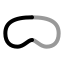 Applevisionpro icon with twotone rounded style