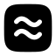 Approximatelyequalsquare icon with solid rounded style