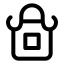Apron icon with stroke standard style