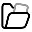 Archive icon with twotone rounded style