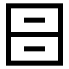 Archive icon with stroke sharp style