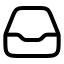 Archive icon with stroke rounded style