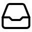 Archive icon with stroke standard style