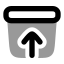 Archivearrowup icon with bulk rounded style