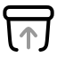 Archivearrowup icon with twotone rounded style