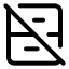 Archiveoff icon with stroke standard style