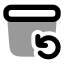 Archiverestore icon with bulk rounded style