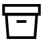 Archive icon with stroke sharp style