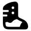 Armoredboot icon with solid rounded style