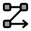 Arrange icon with duotone standard style