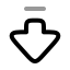 Arrowbigdowndash icon with twotone rounded style