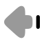 Arrowbigleftdash icon with bulk rounded style