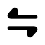 Arrowdatatransferhorizontal icon with solid rounded style