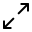 Arrowexpand icon with duotone standard style