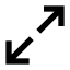 Arrowexpand icon with solid sharp style
