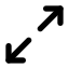 Arrowexpand icon with solid standard style