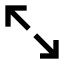Arrowexpand icon with solid sharp style