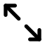Arrowexpand icon with solid standard style