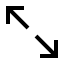 Arrowexpand icon with stroke sharp style